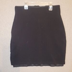 Lulus Size Medium Classic Black Pencil Skirt